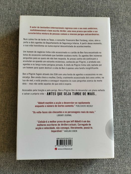 Livro "Colisão" Jeff Abbott