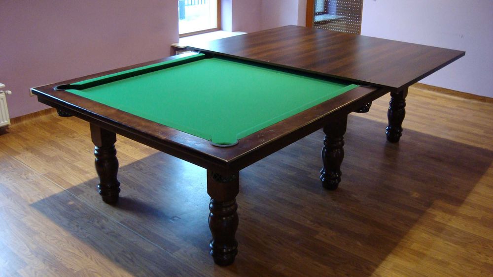 Stół Bilardowy AKROPOL 9 FT z blatem nakrywającym fornirowanym dębem