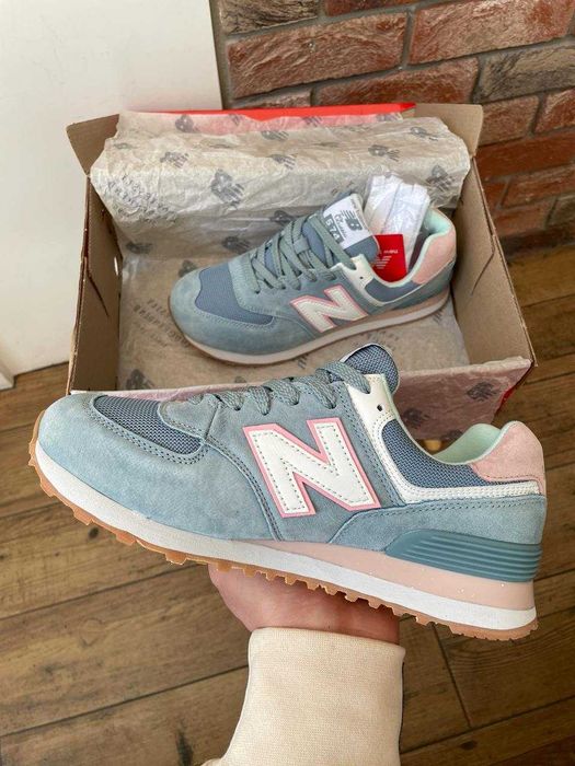 !SALE! New Balance 574 Blue/Pink 36 37 38 39 40 41 42 43 44 45 46 nb