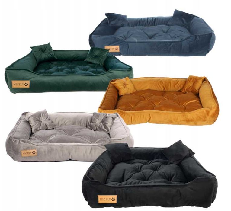Profesjonalne Duże LEGOWISKO Welurowe Psa Kanapa Posłanie XL (-20%)