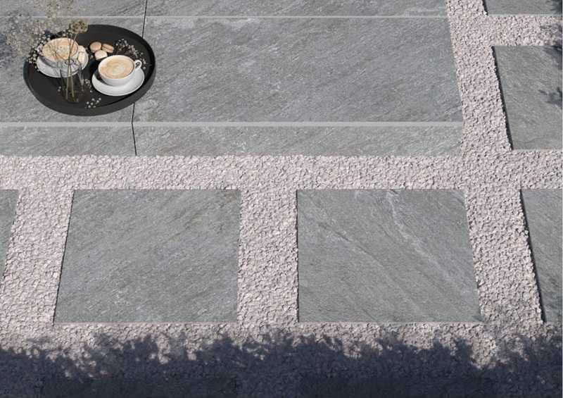 Tanie płyty tarasowe gresowe grubość 2cm CERRAD PIAZZA GREY/ANTRACITE/MULTICOLOR - 3 kolory