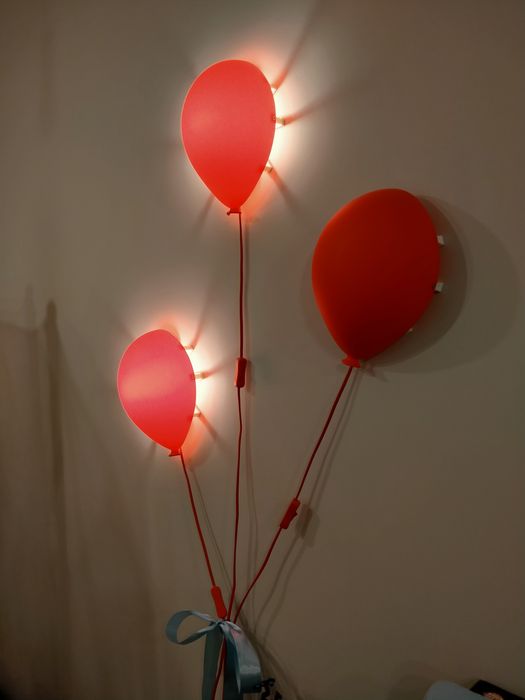Lampki kinkiety baloniki IKEA do pokoju dziecięcego