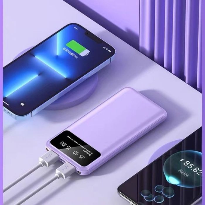 PowerBank на  20000 mAh з дисплеєм та ліхтариком