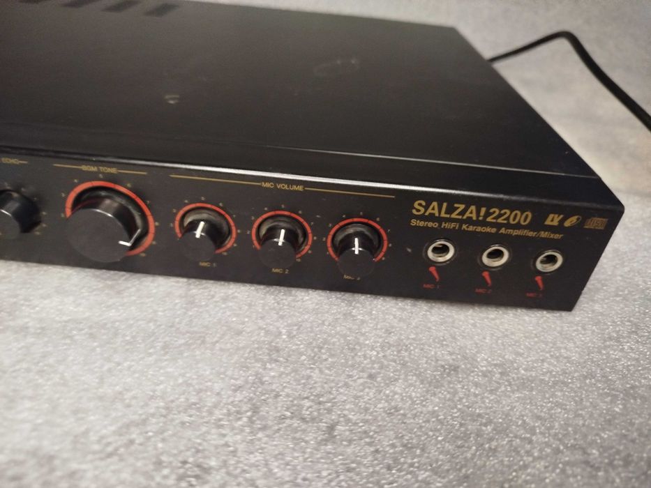 Wzmacniacz Stereo HiFi Karaoke Mixer Salza 2200
