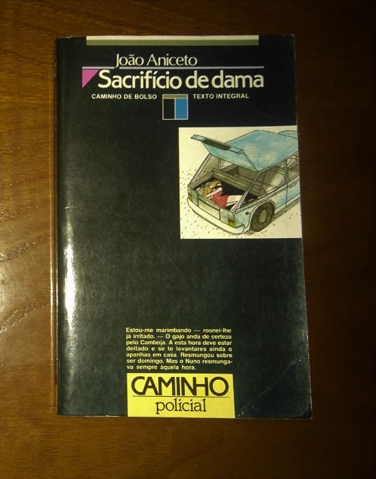 Livro policial Sacrificio de Dama de João Aniceto CAMINHO