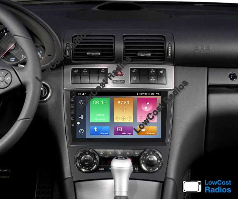 Auto Rádio GPS ANDROID 9' MERCEDES C W203 e W209 | 2004 a 2006 | APPS | CARPLAY • ANDROID AUTO