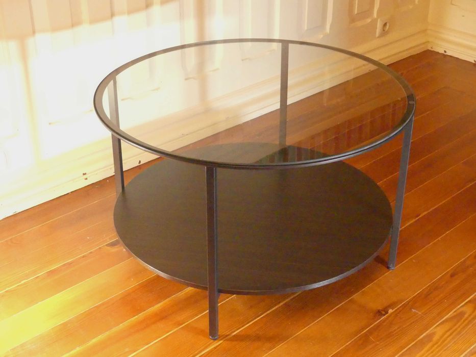 Mesa De Centro- Metal e Madeira - COMO NOVO