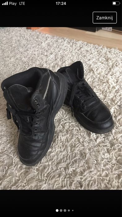 Sneakersy męskie ze skóry Nike r. 38,5/24,5