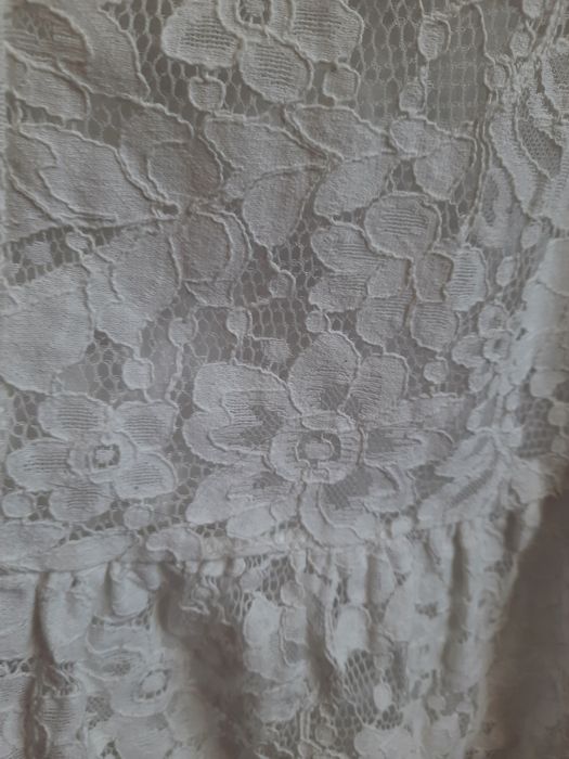 Sukienka na lato koronką biała boho