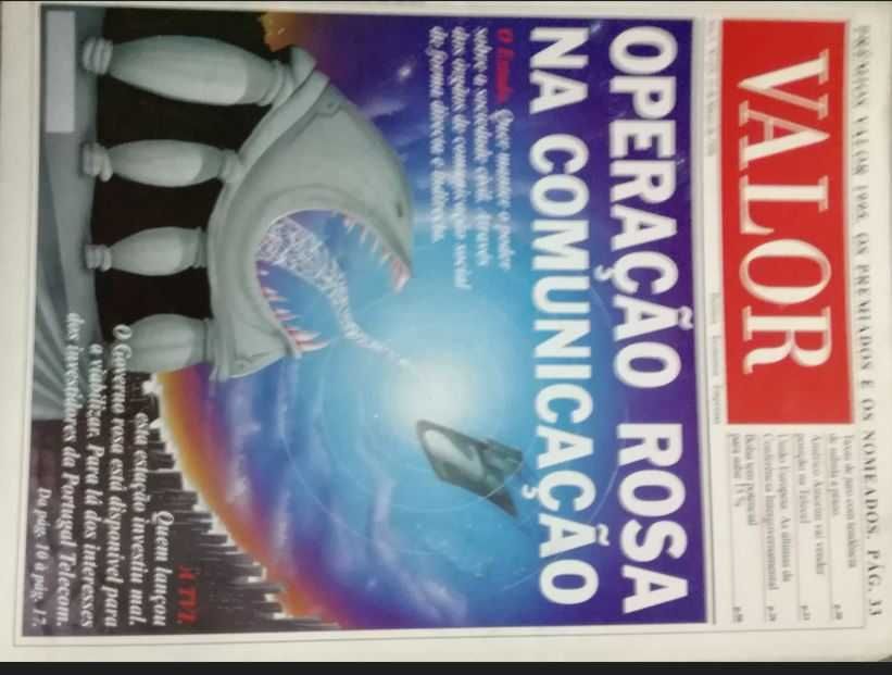 5  revistas Valor -  Fev a Março de 1996-Muito Bem conservadas LOTE 2