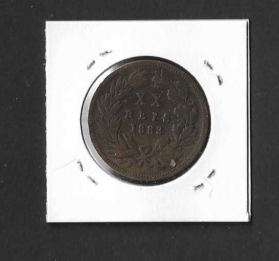 Moeda de 20 Reis. Portugal 1883