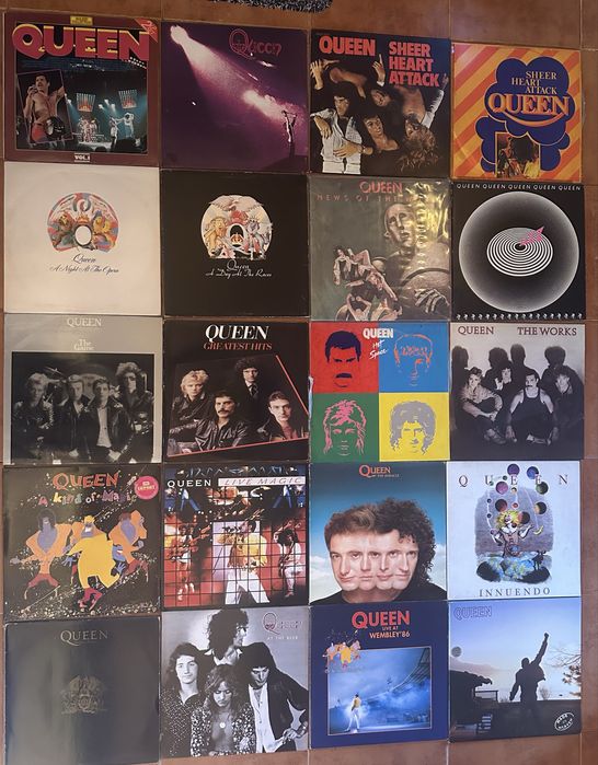 LPs dos Queen e Freddie Mercury - alguns raros