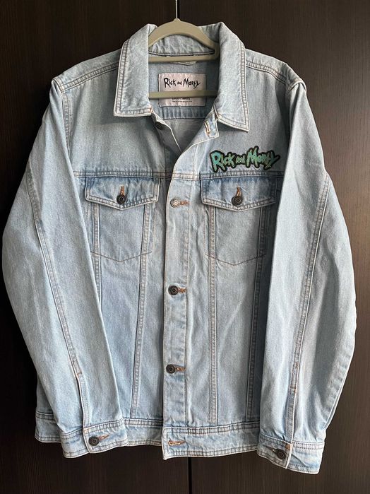 Kurtka jeansowa katana Rick&Morty Cropp L