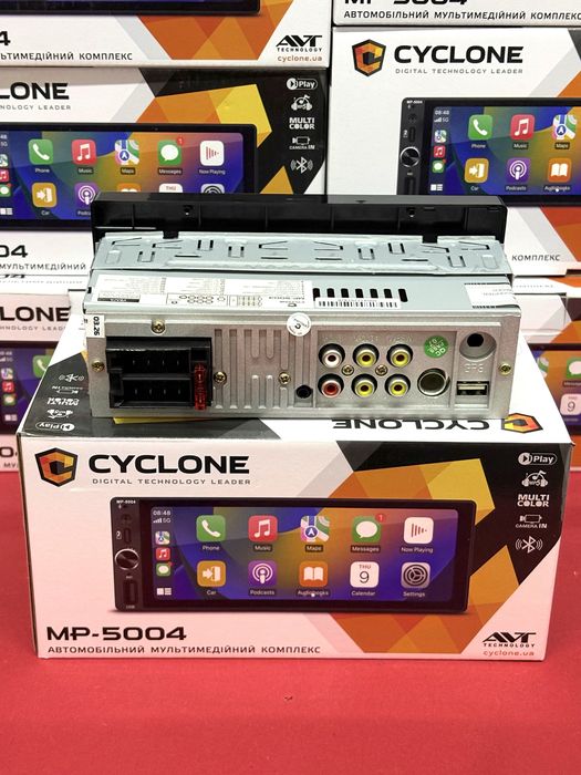 Автомагнітола 1 дін Cyclone MP-5004 Car play , великий дисплей