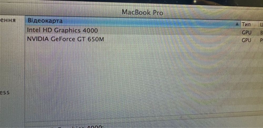 MacBook Pro 15 2012