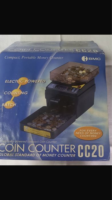 Maquina de contar moedas, em excelente estado