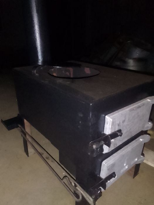 Буржуйка з котлової сталі