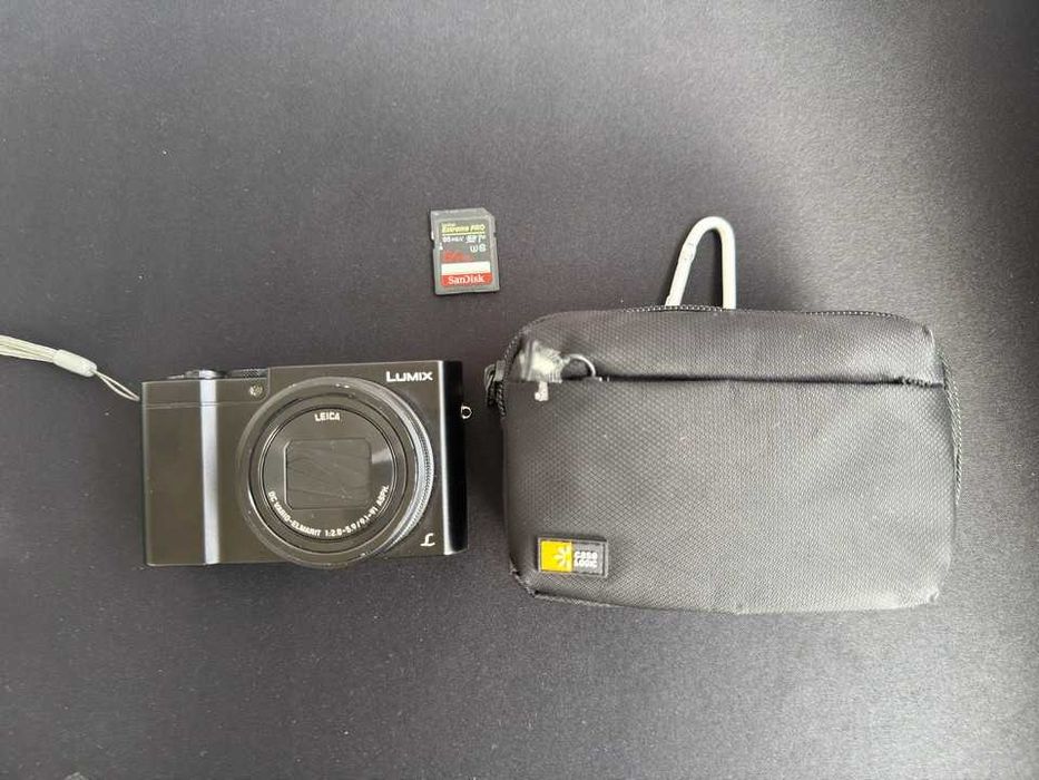 Aparat Kompaktowy Panasonic DMC-TZ100 Lumix + oryginalna ładowarka + etui + karta sd 64gb