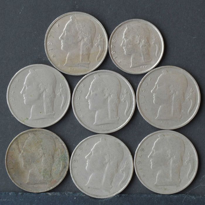 Belgica Lot with 8 Coins - OLX X10157