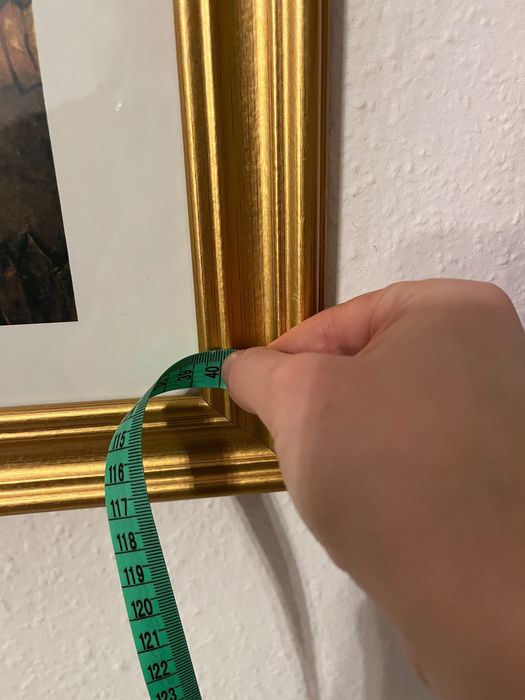 piękna złota rama vintage