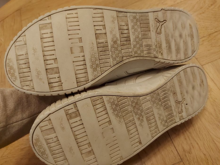 Buty skórzane sportowe PUMA, rozm 41, białe