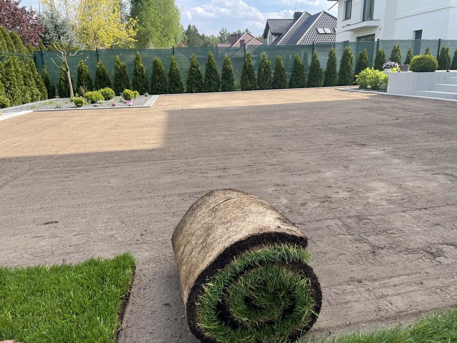 Trawa z rolki z położeniem , montaż od zaraz poznań i okolice