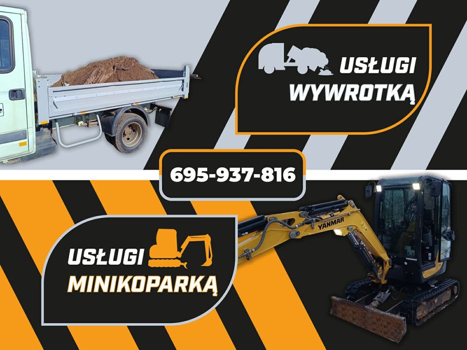 Usługi Minikoparką i Wywrotką do 3.5 t
