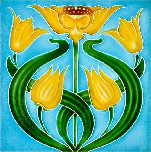 Azulejo Arte Nova (reprodução)