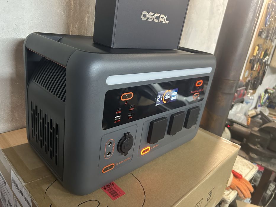 Наявність‼️‼️‼️ Зарядна станція OSCAL Powermax 1800W/1024Wh Lifepo4