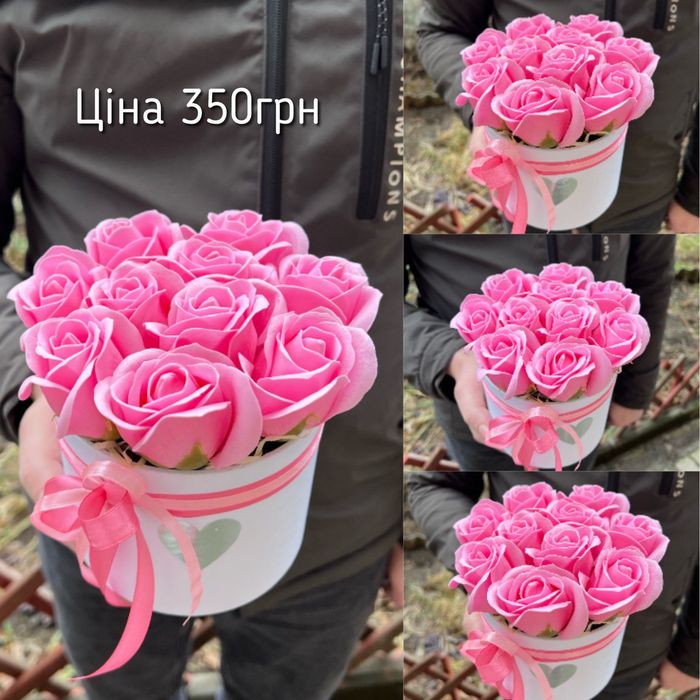 Букет из мыльных роз