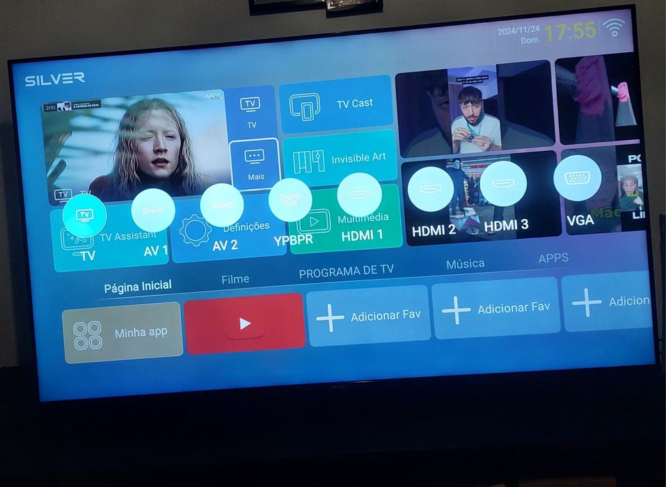 Tv da marca silver 65"