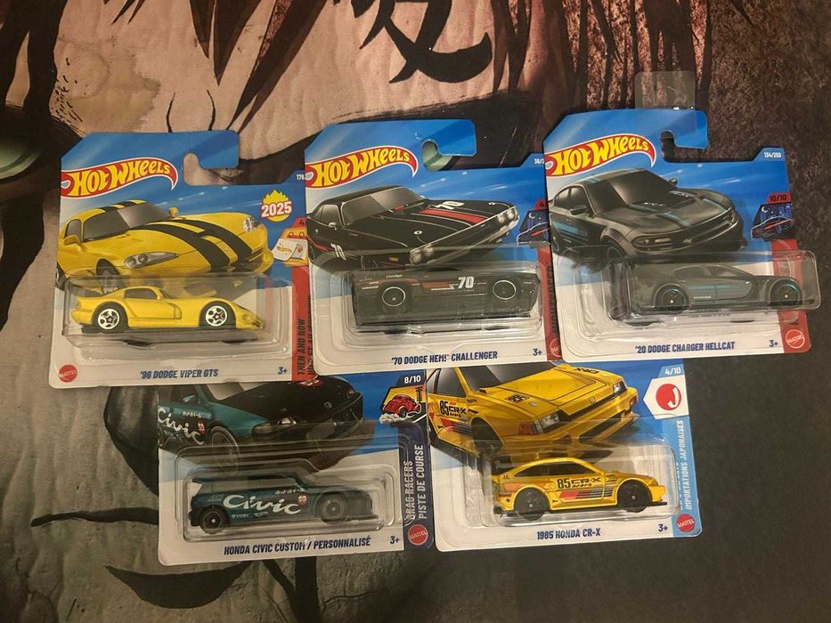 Pack Honda e Dodge - Diversos Hotwheels