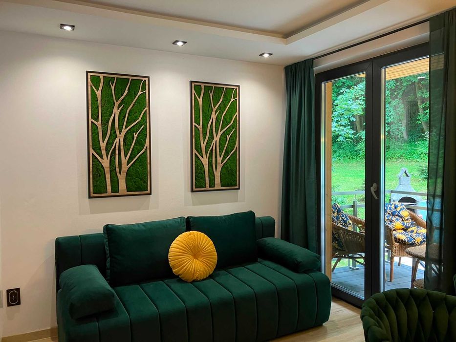 Nowy dwupoziomowy Apartament 250m od Jeziora Solińskiego..Widok