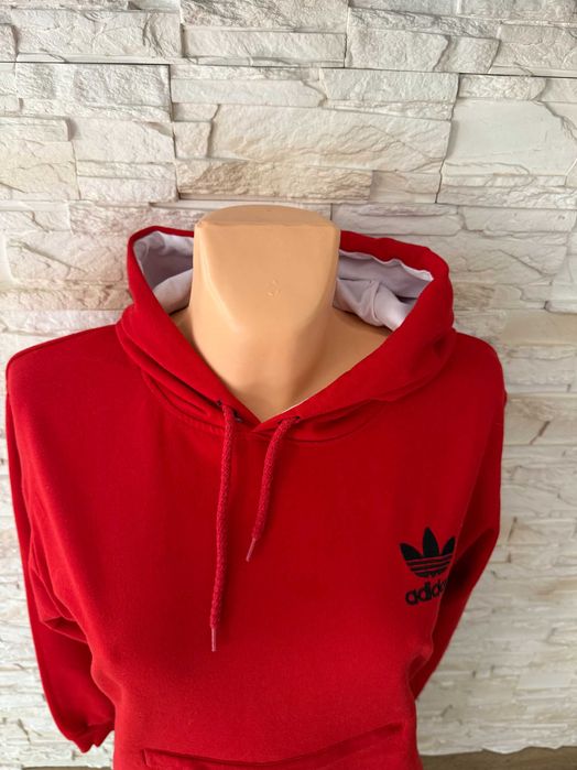 Bluza damska z kapturem czerwona L/40