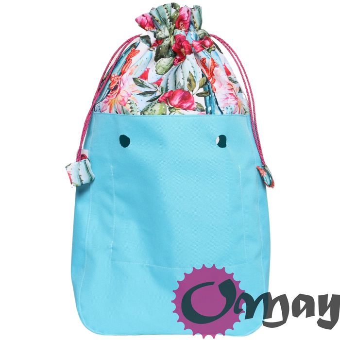 Turkusowy organizer do OBAG OCHIC Worek kaktusy komin Cukierek OMAY