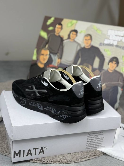 Premiata moerun 7297 black кросівки премиата кросовки mase