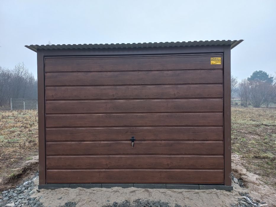 3x5 MAŁ Garaze Blaszane Garaz Blaszany Blaszak Blaszaki Drewnopodobny