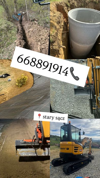 Uslugi Minikoparka Barcice/Stary sacz