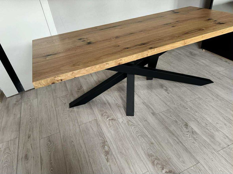 Nowoczesny stol loftowy debowy