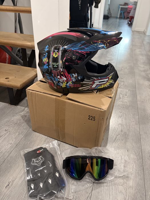 Kask cross quad hulajnoga