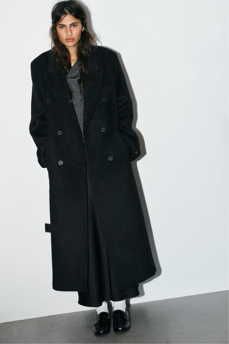 Пальто оверсайз Zara S,M