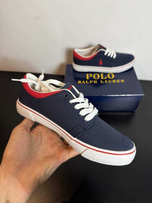 Polo Ralph Lauren FAXSON X Navy/Red, Rozmiar 38