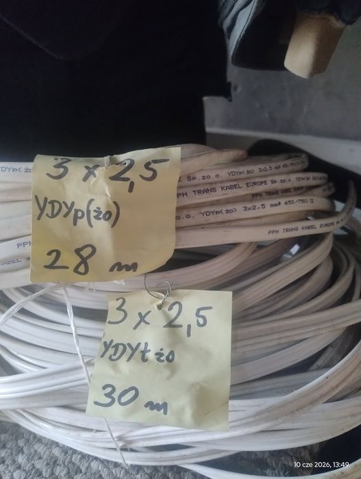 YDY 3x2,5 -58mb.