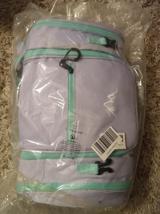 Mochila caracaleap para capacete e botas de ski