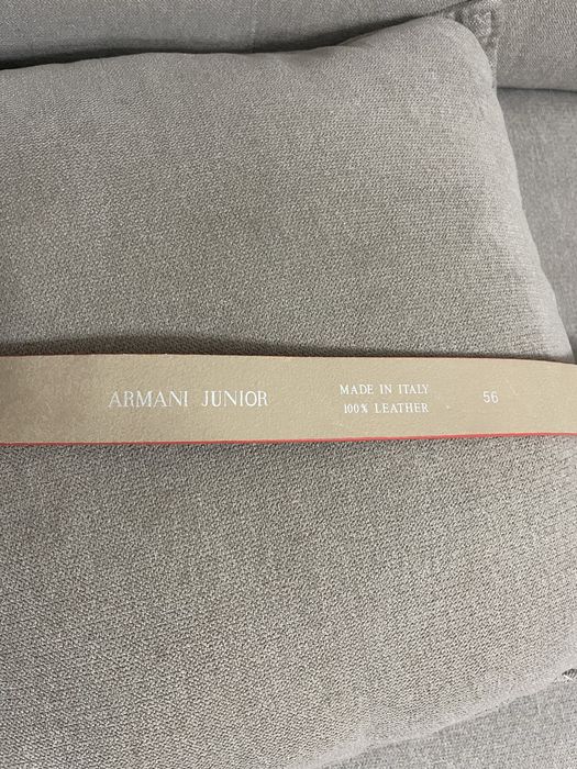 Pasek Armani Junior ze skory