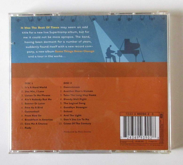 SUPERTRAMP - It Was The Best Of Times (CD DUPLO)