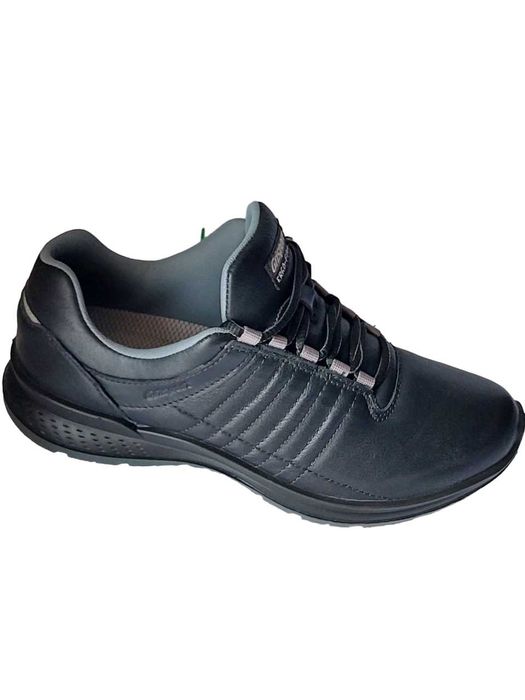 Кроссовки Grisport 42811A50 черные кожаные пр-во Италия р-ры 40-45