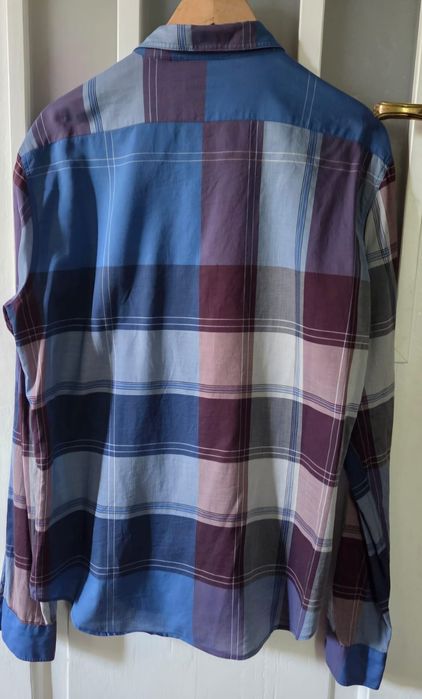 Burberry koszula L krata 100% oryg nr seryjny piękna prezent unikat