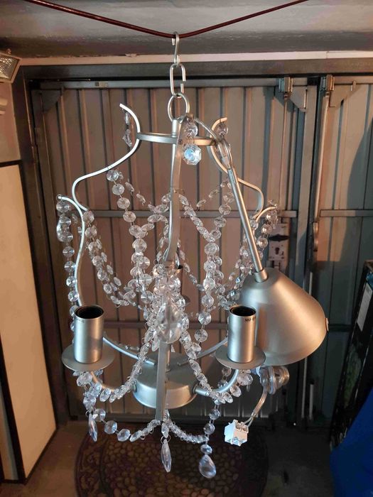 żyrandol ikea kristaller