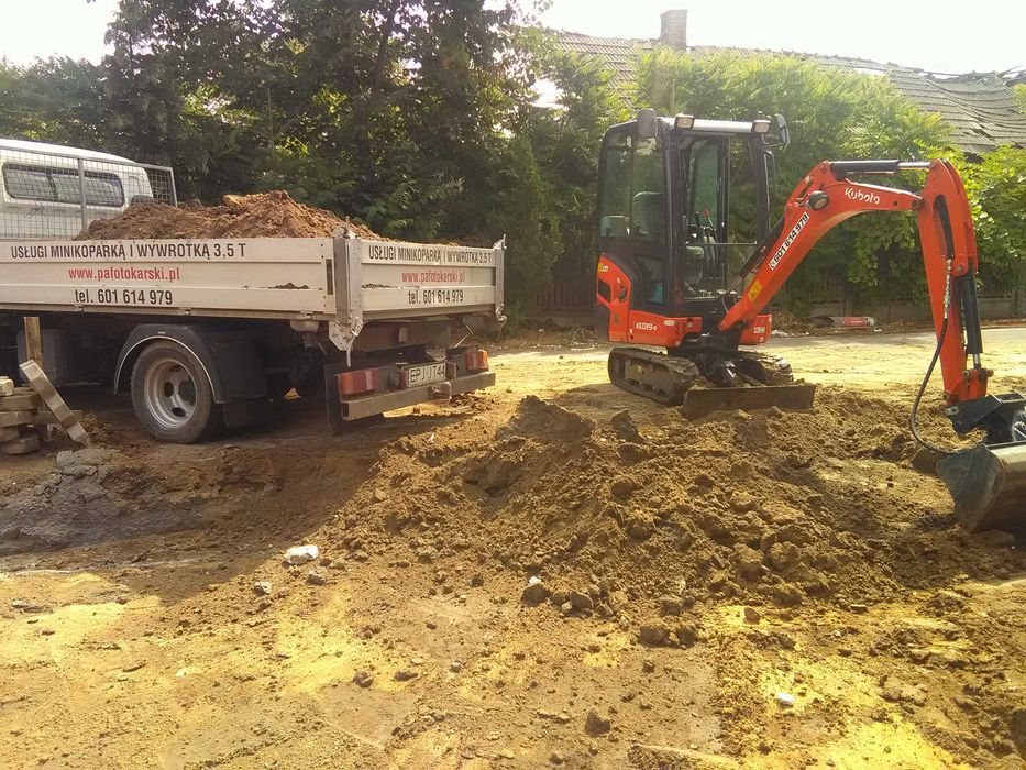 Usługi sprzętem budowlanym